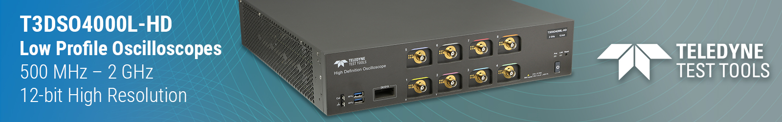Teledyne LeCroy T3DSO40000L-HD Low Profile Oscilloscopes